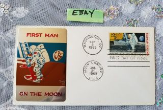 Nasa First Man On The Moon Landing Astronaut Fdc