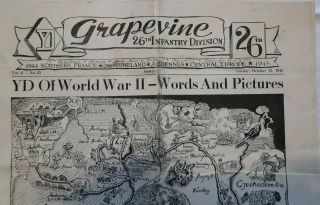 Wwii Grapevine 26th Infantry Division 10 Pages Yd Wwii Words And Pictures.