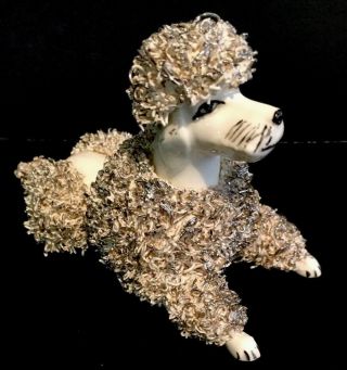 Dog Lover - Vintage Spaghetti Poodle W/sterling Silver Made In Italy Pristine