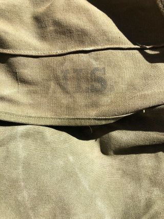 VINTAGE US ARMY WW2 M - 1945 PACK FIELD CARGO CANVAS MILITARY BAG 1954 3