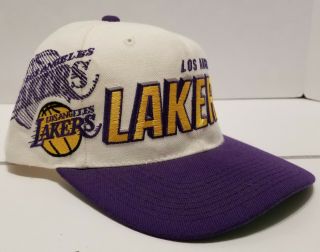 Vintage Los Angeles Lakers Shadow Logo Nba Sports Specialties Snapback Hat Cap