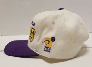 Vintage Los Angeles Lakers Shadow Logo NBA Sports Specialties Snapback Hat Cap 3