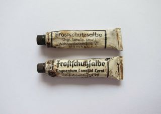 2x Wehrmacht Frostbite Cream \ Stalingrad Frostschutzsalbe WW2 WW II 2
