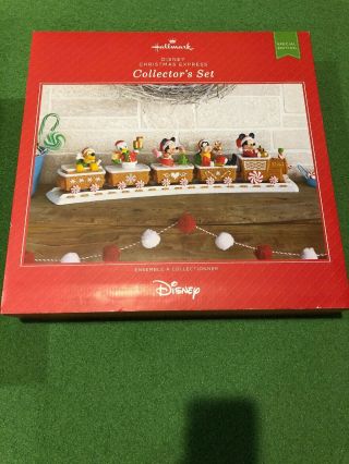 Hallmark 2016 Disney Christmas Train Express Collectors Musical Complete Set