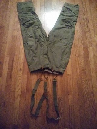 WW2 Vtg A - 9 Air Flight Pants Trousers Alpaca,  Sz 40,  WWII,  with suspenders VGC 3