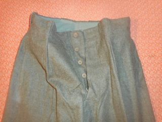 FRANCE ARMY: 1950 BROWN WOOL BATTLEDRESS TROUSERS MILITARIA 3