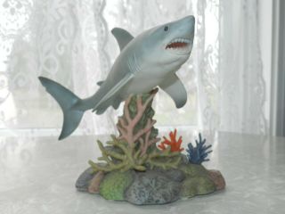 Wonders Of The Sea Great White Shark Fine Porcelain Sculpture Maruri Studio
