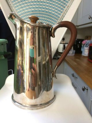 Brook & Son Antique Silver Plated Epns Coffee Pot Hot Water Jug/flask 1891 - 1941