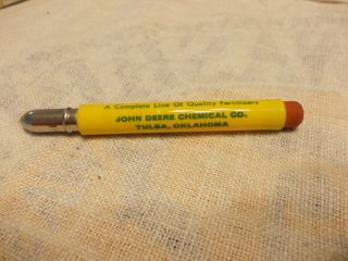 Vintage Advertising John Deere Fertilizer Chemical Co.  Bullet Pencil