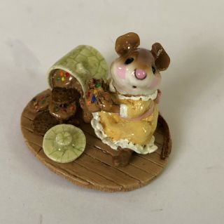 Wee Forest Folk M - 209 Caught In The Act Retired Sweet Girl Mouse Cookie Jar