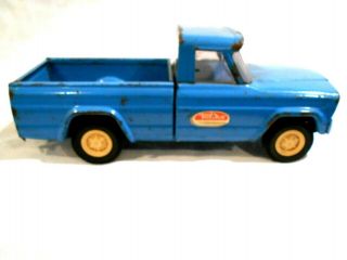 Vintage Tonka Pressed Steel Blue Pick Up Truck 9 "