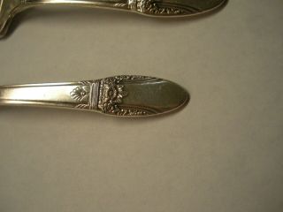 Rogers Bros.  IS Silver Plate FIRST LOVE Baby Fork & Spoon 2 pc set Vintage 3