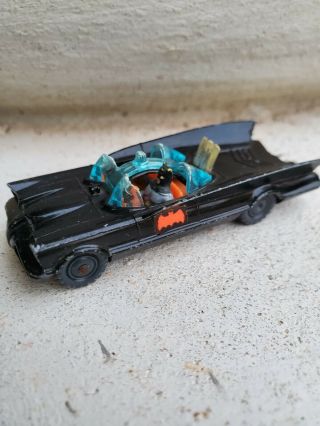Vintage Husky Corgi Batman Batmobile With Figures