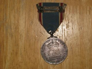 British Canadian silver Medal 1937 Coronation 2