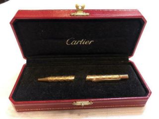 Cartier Ballpoint Pen C De Cartier St150188 Authentic Rose Gold Fine 10