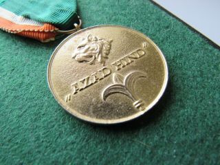 Ww2 German Gold Azad Hind Medal With Ribbon