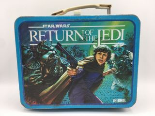 Vintage 1983 Return Of The Jedi Star Wars Metal Lunch Box