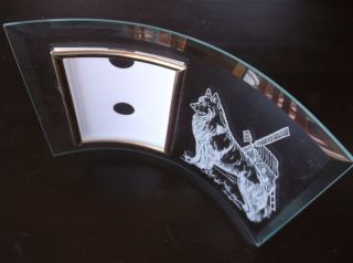 Belgian Tervuren - Hand Engraved,  Beveled Glass Photo Frame By Ingrid Jonsson