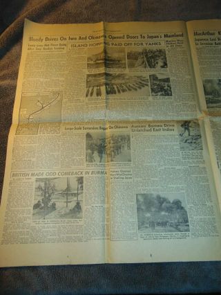 AUG.  14,  1945 GRAND ISLAND,  NEBRASKA NEWSPAPER: WWII ENDS AS JAPAN SURRENDERS 3