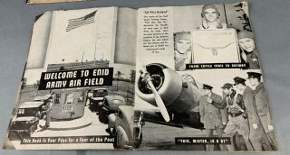 WWII Enid Army Air Field Oklahoma Pilot School Book USAAF Force 3