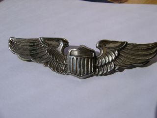 Ww 2 Us Army Air Corps Pilot Wings Sterling G.  I.  Marked 3 " Clutch Back