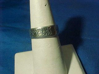 1893 Worlds Columbian Exposition Souvenir Sterling Ring W Spanish Text By Gorham