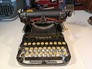 Corona No.  3 Folding Typewriter & Case - 1922 - Beautifully - Video