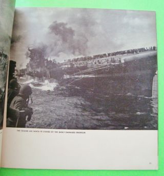 Official 1945 U.  S.  NAVY WAR PHOTOGRAPHS Big Book WW II BATTLE SCENES 112 - pg XLNT 2