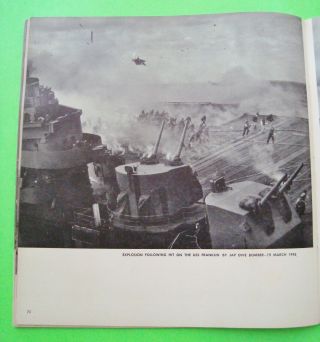 Official 1945 U.  S.  NAVY WAR PHOTOGRAPHS Big Book WW II BATTLE SCENES 112 - pg XLNT 3