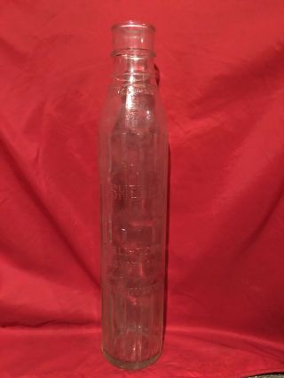 Vintage Shell - Penn Glass Motor Oil Bottle - 14.  5 " - 1 - Quart