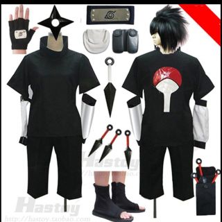 Anime Naruto Uchiha Sasuke Cosplay Costume Whole Suits & Weapons