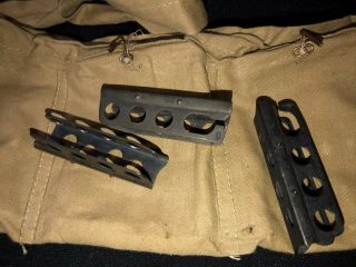 WW2 British/UK bandolier w/3 charger clips - western desert date - 1941 2