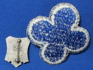 WWII 88th Infantry Division Blue Devils Patch & 351st Infantry Regiment DI Pin 2