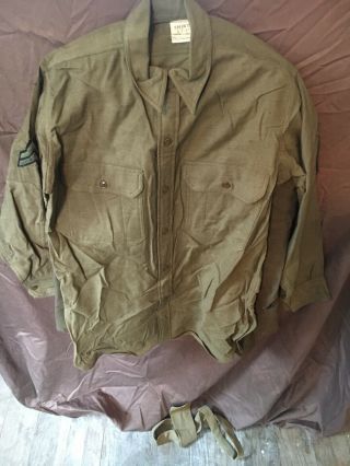 Vintage World War II WW2 US Army Air Force Uniform Coat Jacket 40s Military 3