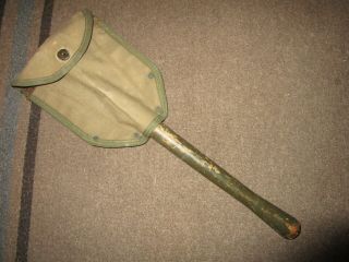 Wwii Us Army Ames Folding Shovel With 1943 1st Pattern Cover