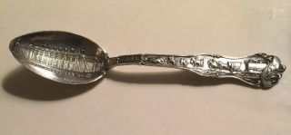 1903 Louisiana Purchase Expo Manufactures Build.  Sterling Silver Souvenir Spoon