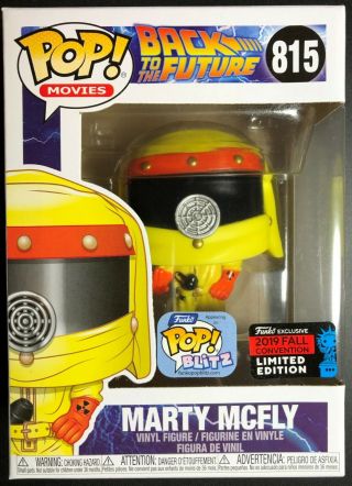 Funko Pop Marty Mcfly (hazmat) Back To The Future 815 Nycc 2019 Shared Exclusv