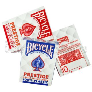 3 Decks X Bicycle Prestige Playing Cards 100 Plastic Standard Index Poker Magic