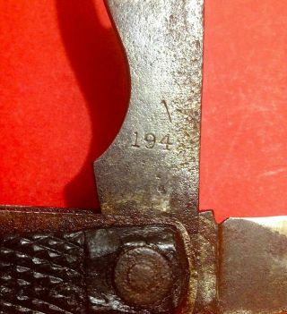Wwii J.  B.  Holland Sheffield British Navy Clasp Knife.  1940 - S