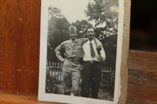 Vintage Soldiers Photo Hubert Long Sr (WWI) & Jr (WWII Paratrooper POW) 3