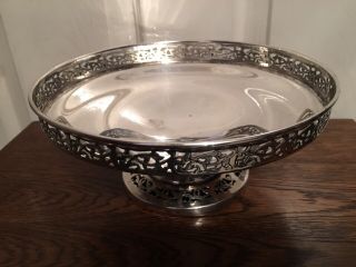 Vintage Walker & Hall Silver Plated Pedestal Fruit Bowl