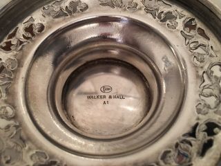Vintage Walker & Hall Silver Plated Pedestal Fruit Bowl 3