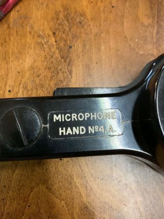 World War Two WW2 British Army Number 4A No.  4A Microphone 2