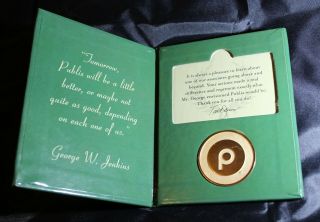 Publix Stores George Jenkins Gold Coin Award,  In The Display It Was Presented In