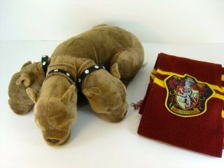 Harry Potter 3 Headed Dog Fluffy Plush Toys W/ Sleeping Sound & Gryffindor Scarf