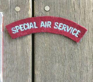 Wwii British Special Air Service Tab Arc Patch