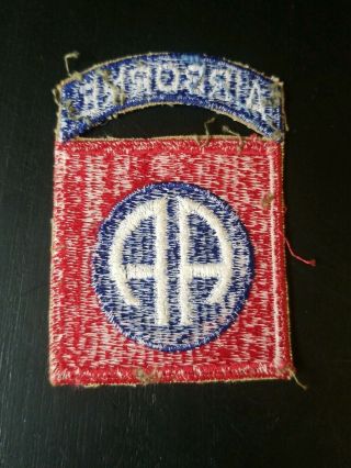 Authentic WWII US 82nd Airborne Patch US Army 2