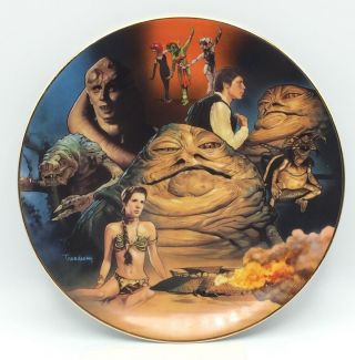 Star Wars Jabba The Hutt Heroes Villains Plate Hamilton Plate 2096a