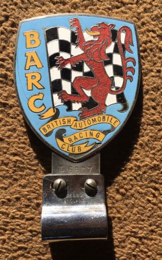 Vintage British Automobile Racing Club Car Badge Brooklands Vscc