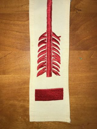 OA Order of the Arrow Twill Vigil Honor Sash with counter - clockwise arrows 3